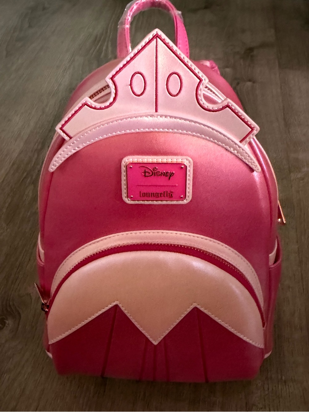 Loungefly Sleeping Beauty Aurora Cosplay Pink Princess Tiara Mini Backpack